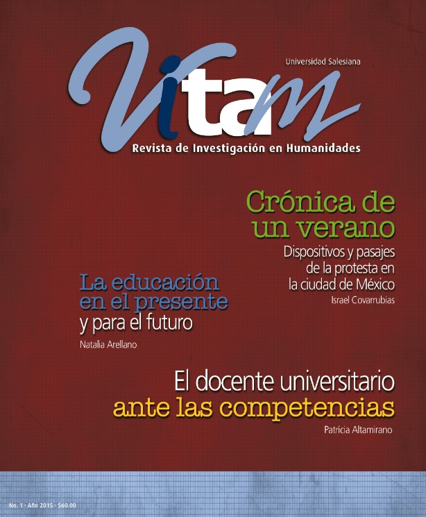 Vitam. Revista de Investigación en Humanidades. Septiembre-octubre, 2015