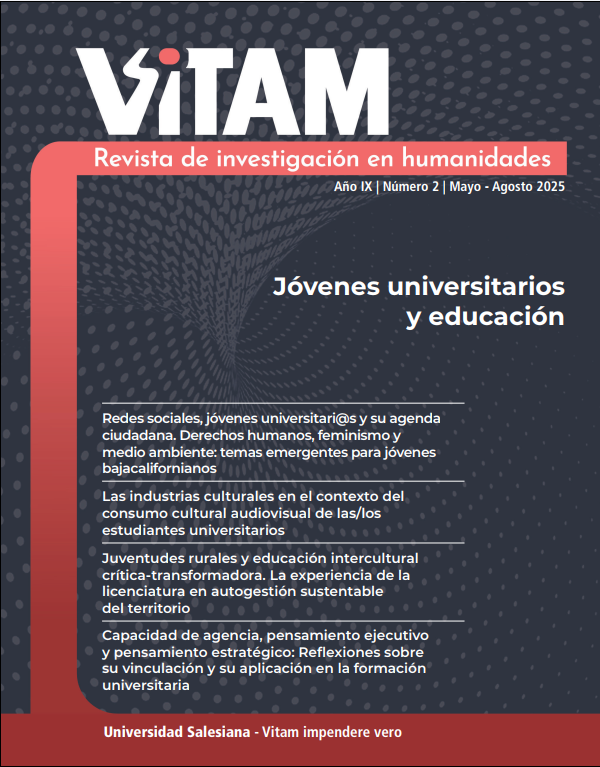 					Ver Vol. 9 Núm. 2 (2025): Vitam. Revista de Investigación en Humanidades. Mayo - Agosto 2025
				